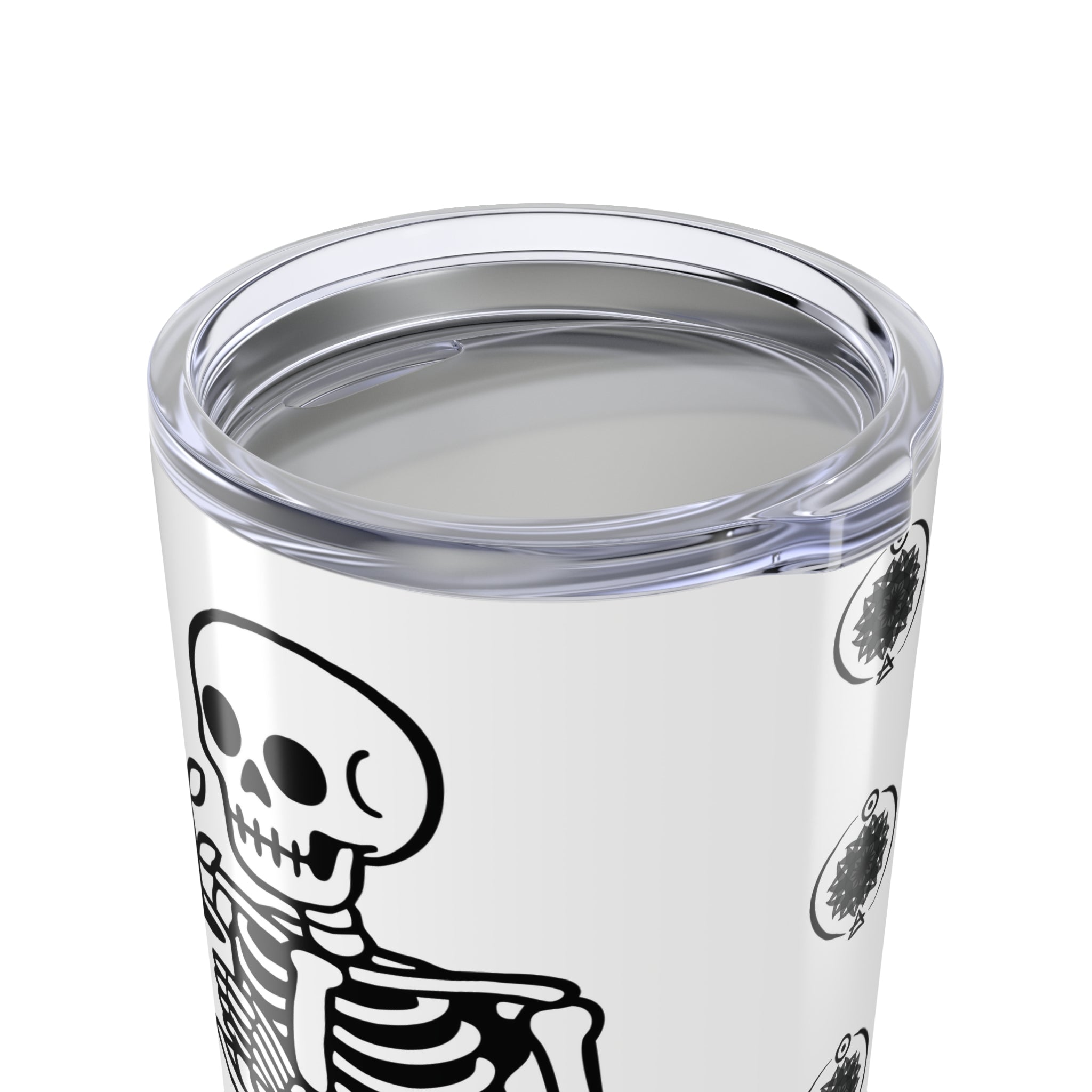 20oz Printed Tumbler — “Progress/Congress” Vintage Skeleton Design — Flipside Collection