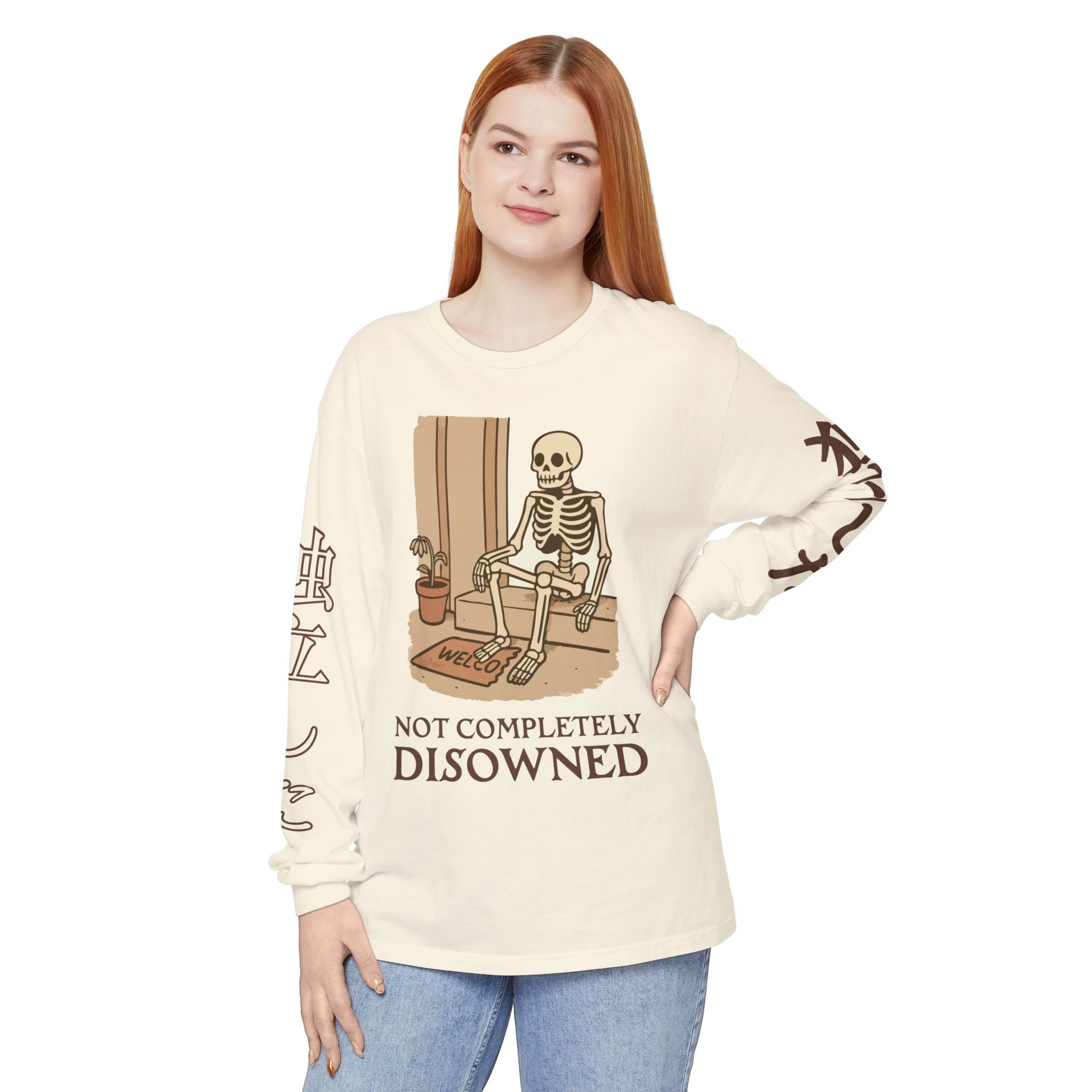Not Completely Disowned Skeleton Long Sleeve Tee