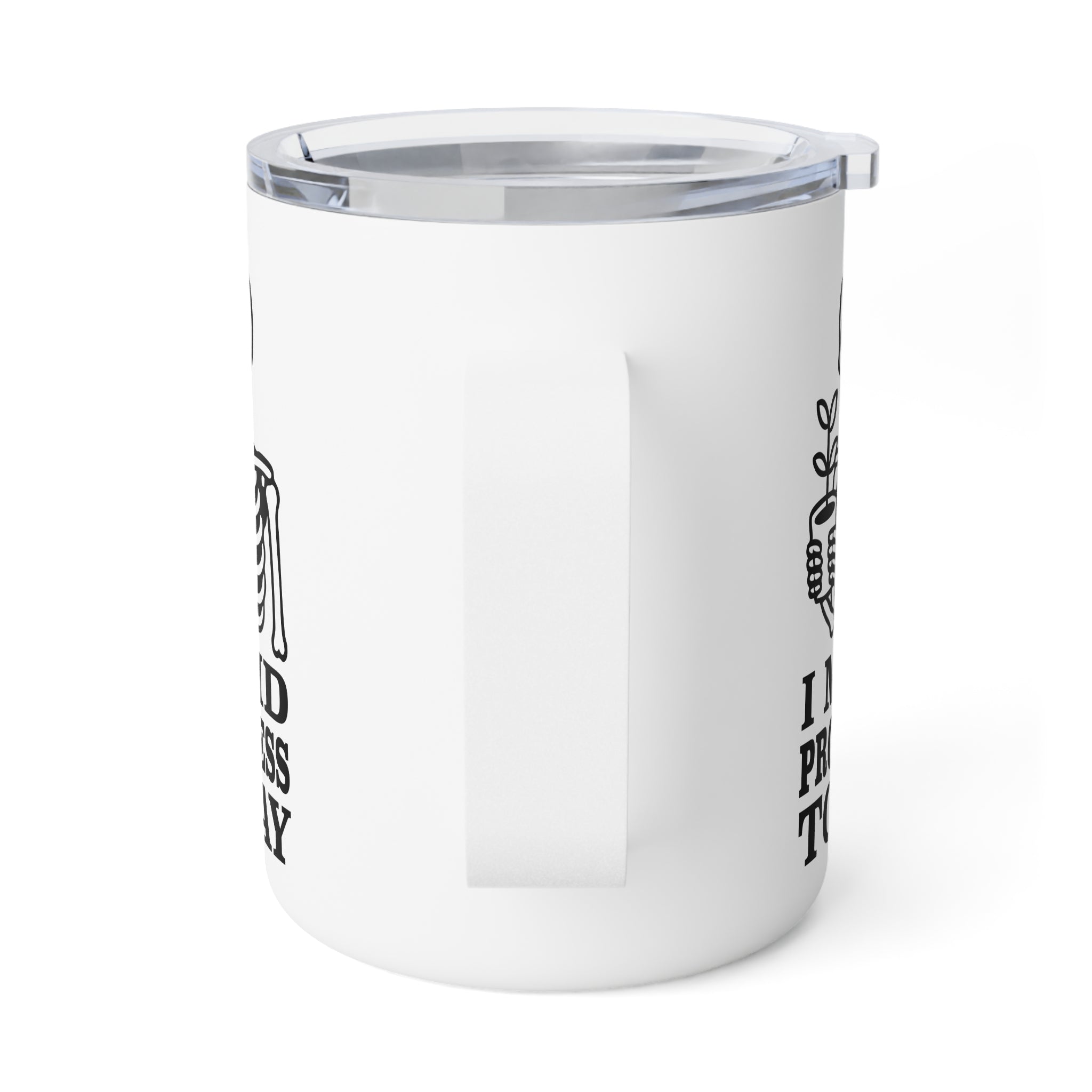 Insulated Coffee Mug — "Progress/Congress" 10oz Travel Tumbler — Flipside Collection