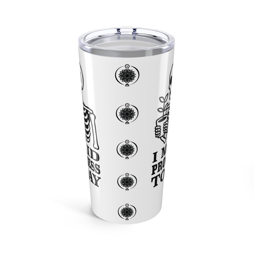 20oz Printed Tumbler — “Progress/Congress” Vintage Skeleton Design — Flipside Collection