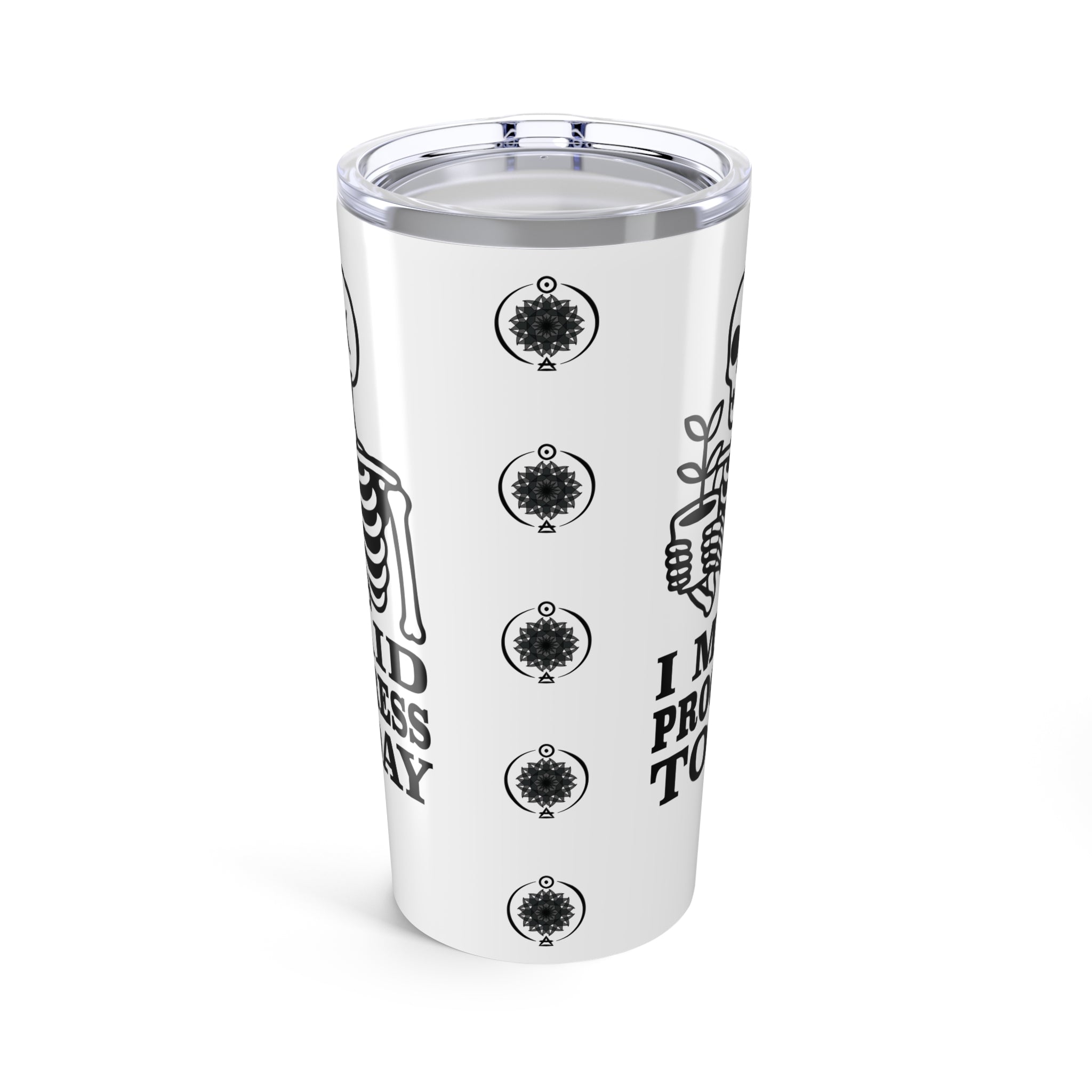 20oz Printed Tumbler — “Progress/Congress” Vintage Skeleton Design — Flipside Collection