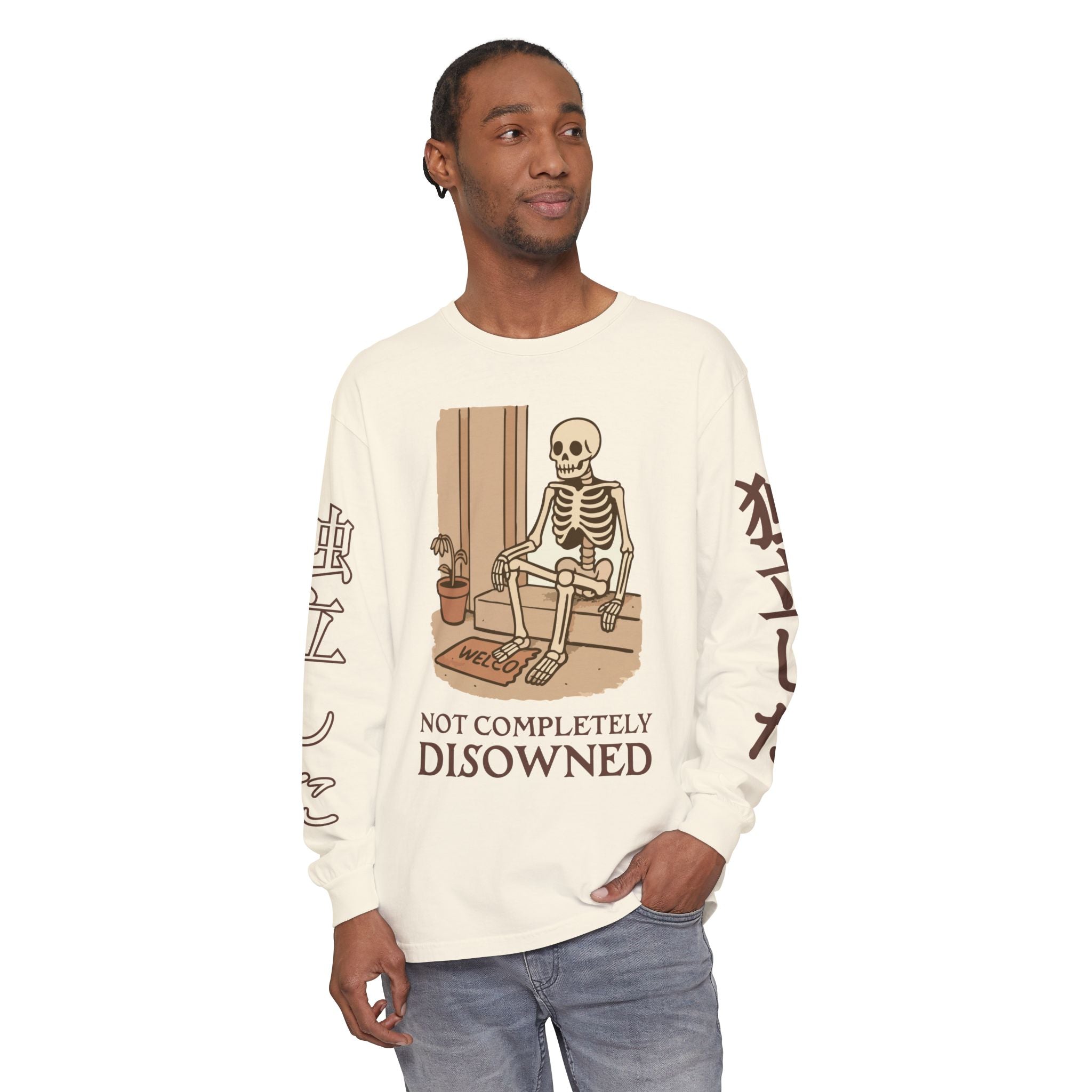 Not Completely Disowned Skeleton Long Sleeve Tee