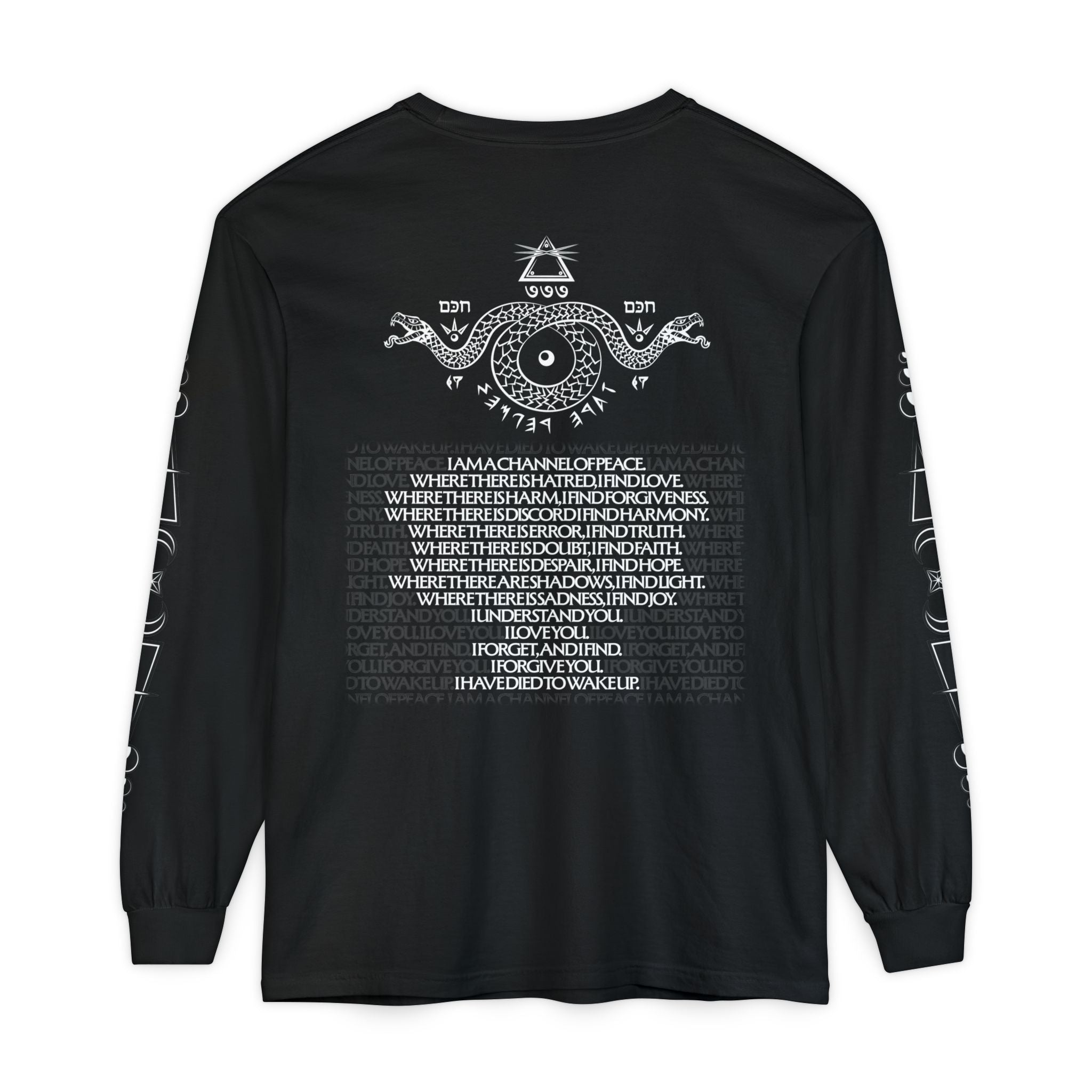 "Poe's Rose" Neon Skull Long Sleeve Tee — Glowing Grunge Graphic Shirt